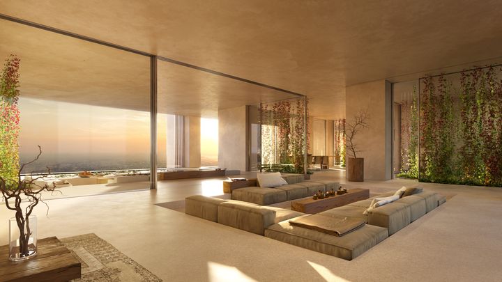 Living room · four-bedroom